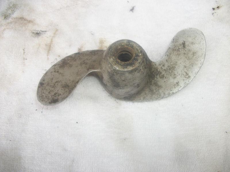 Martin 20 outboard propeller and prop nut  parts  vintage