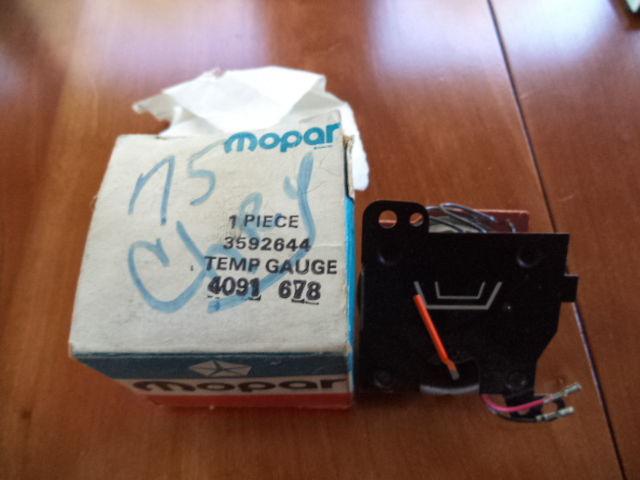 Nos mopar temperature gauge 74 75 imperial 74 75 76 77 chrysler 76 monaco