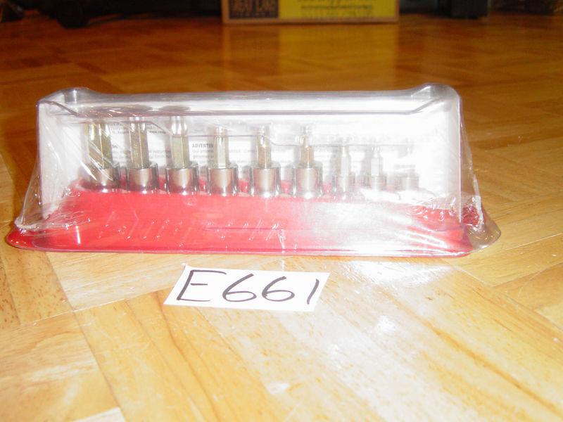 Snap on tools new in wrapper 9 piece torx heavy duty removal socket driver set