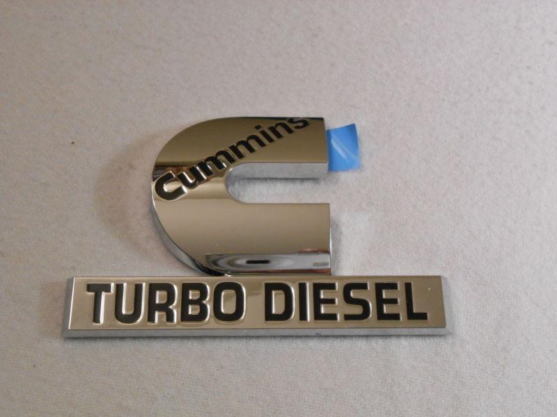 2006-10  dodge ram cummins turbo diesel emblem (fender)