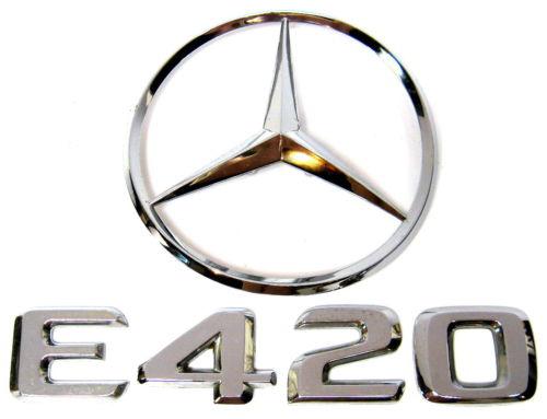 1997 mercedes e420 rear trunk emblems nameplate badge letters