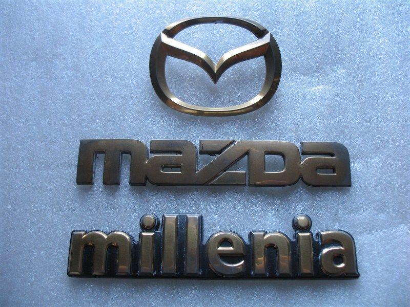 1998 mazda millenia rear trunk gold emblem decal logo set 98 99 00 