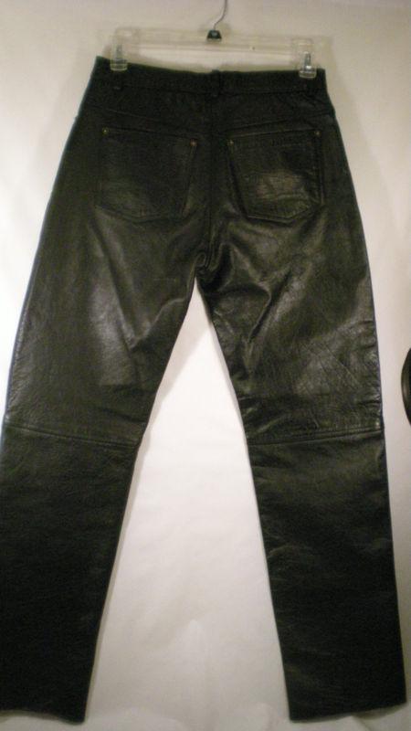X ELEMENT By U.S.A. Leather Five Pocket Motorcycle Leather Pants EUC Size 10, US $24.95, image 2