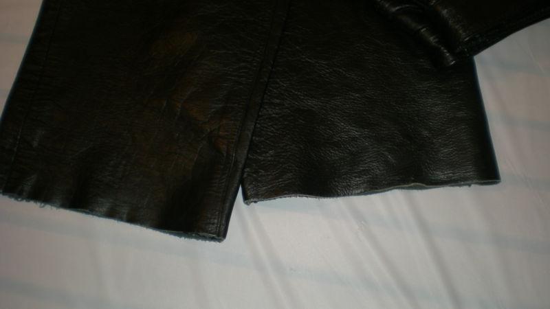 X ELEMENT By U.S.A. Leather Five Pocket Motorcycle Leather Pants EUC Size 10, US $24.95, image 5