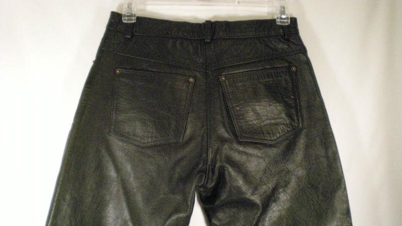 X ELEMENT By U.S.A. Leather Five Pocket Motorcycle Leather Pants EUC Size 10, US $24.95, image 8