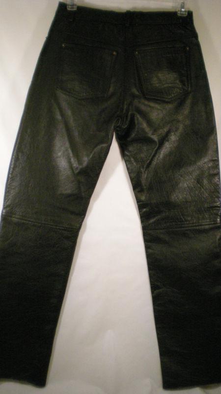 X ELEMENT By U.S.A. Leather Five Pocket Motorcycle Leather Pants EUC Size 10, US $24.95, image 9