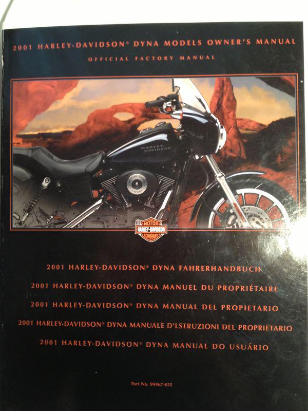 2001 harley davidson dyna owner's manual official factory manual