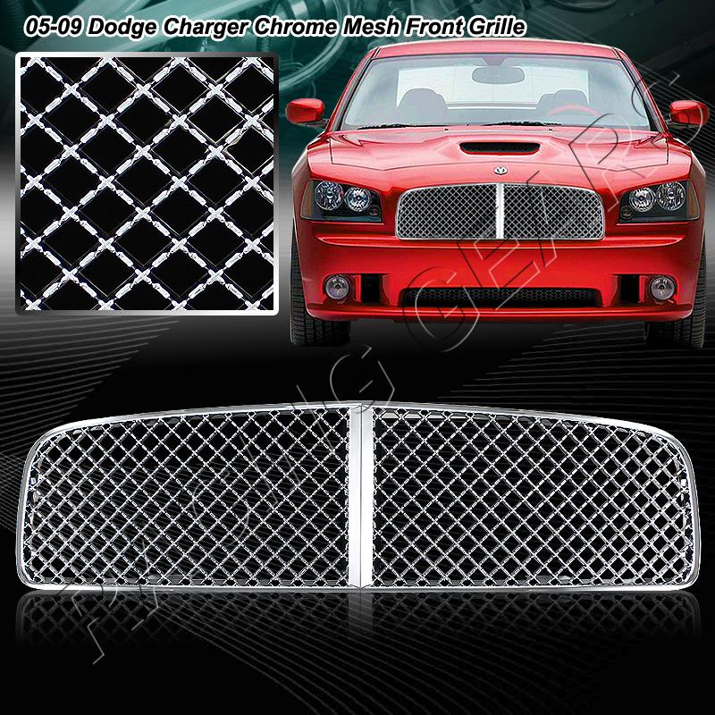 Buy 20062010 Dodge Charger ABS Plastic Chrome Front Mesh Grid Hood