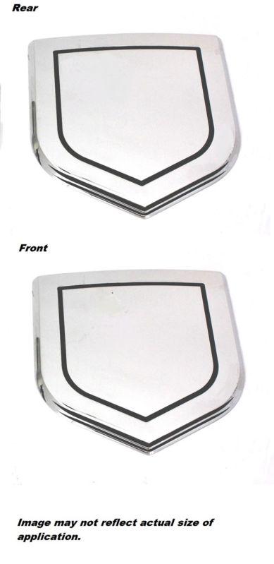 All sales 43303 grille and tailgate emblem set dodge step style front and rear