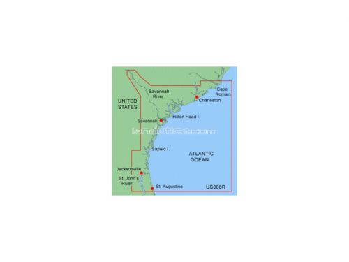 Garmin bluechart charleston jacksonville mus008r data card marine 010-c0022-00