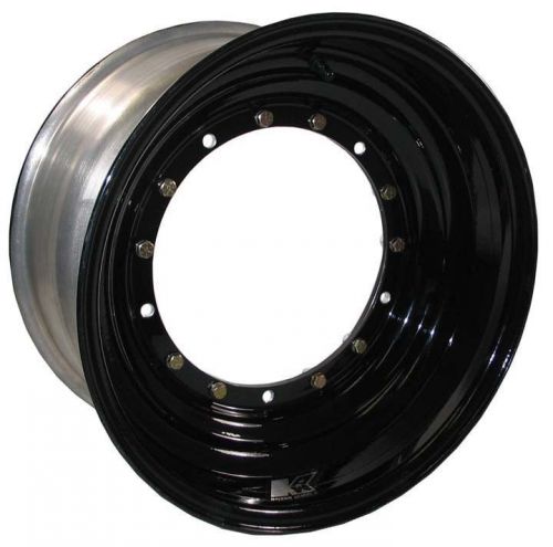 Keizer aluminum wheel,15 bolt direct mount midget,13x8&#034;,4&#034;,beadlock,black