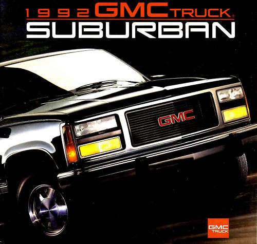 1992 gmc suburban factory brochure-sl-sle-1500-2500