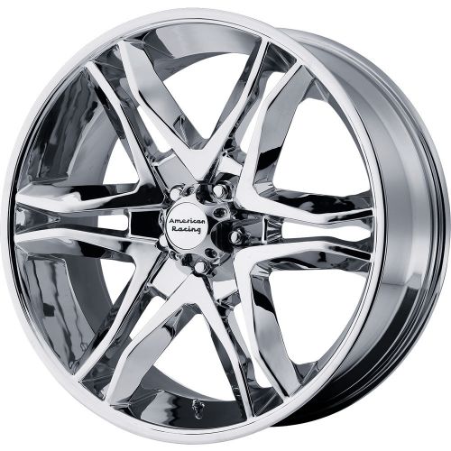 Ar89328568215 20x8.5 6x5.5 (6x139.7) wheels rims chrome +15 offset alloy 6 spoke