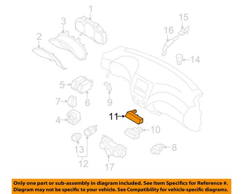Subaru oem 08-09 impreza cluster switches-clock 85201fg020