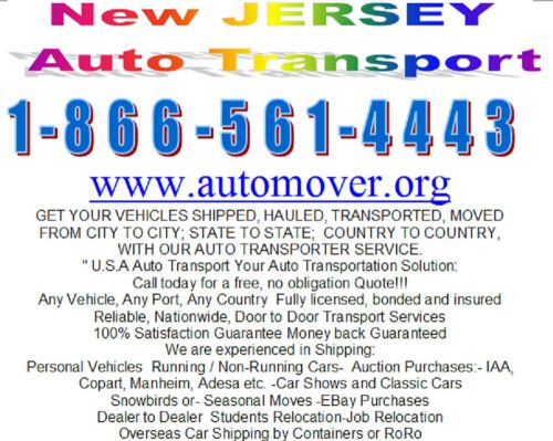 New jersey auto transport car shipping vehicle moving services
