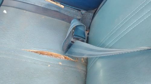 Mopar set of 1969 b body front seat belts for bench seat blue used original