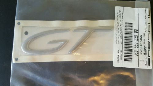 Porsche gt emblem chrome