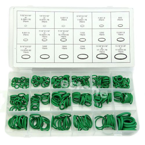 270pcs 18 sizes green air conditioning hnbr o-ring assortment kit