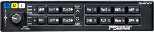 Avionics ps engineering audio panel pma6000b