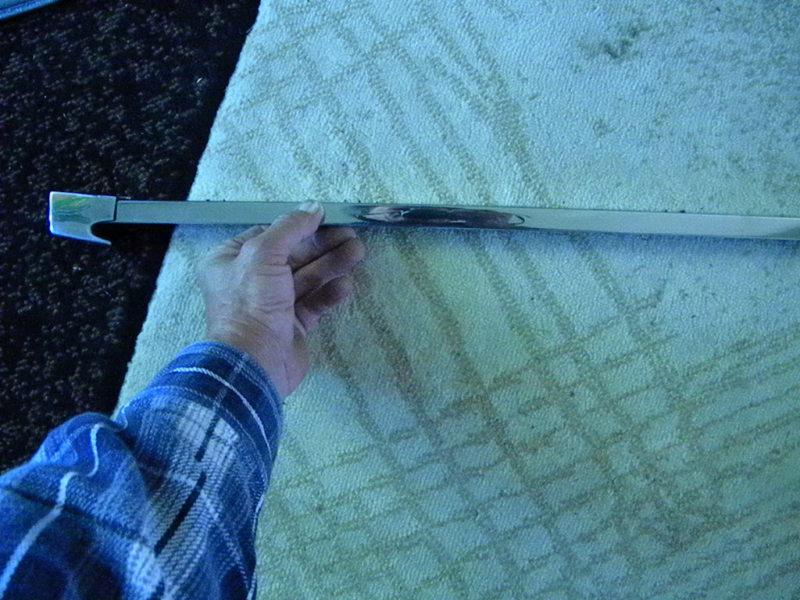 59 buick 4 door electra drive side rear door beltline moulding