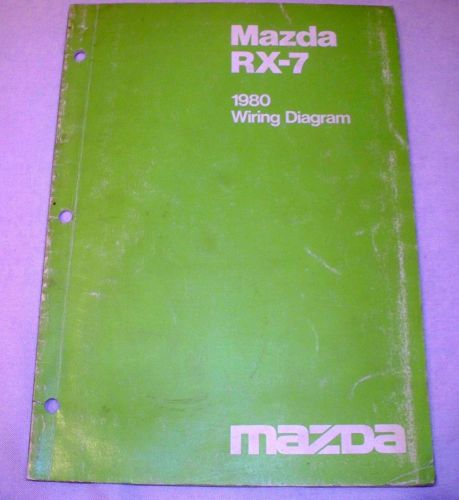 1980 mazda rx-7 oem wiring diagrams service manual repair factory dealership .