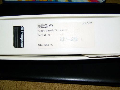 Brand new kvh tracphone handset for maritme 40320g-kvh 3620g nib fleet 33/55/77