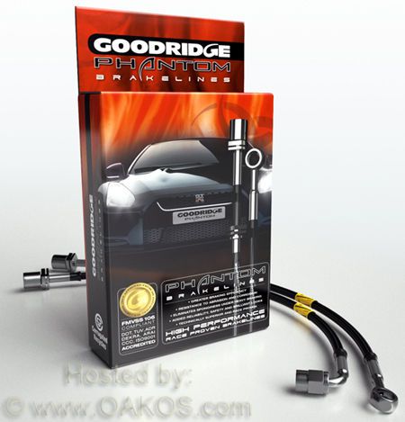 Goodridge phantom stainless steel brake lines, '08-'14 wrx  part# 24218bkc sale!