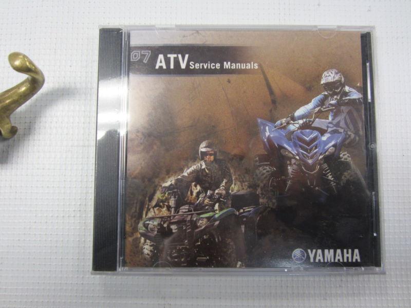 Yamaha atv service manuals cd 2007 new