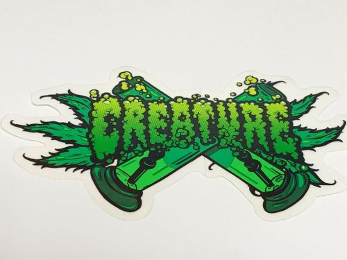 Creature, bong pipe, huka, skate board sticker, decal, awesomely cool, 5" x 3"