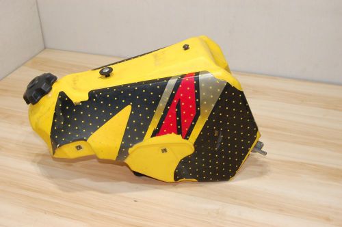96-00 2000 rm250 rm 250 oem yellow fuel gas tank reservoir container cell petcoc
