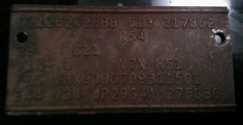 Mopar plymouth 74 charger se fender tag  auto