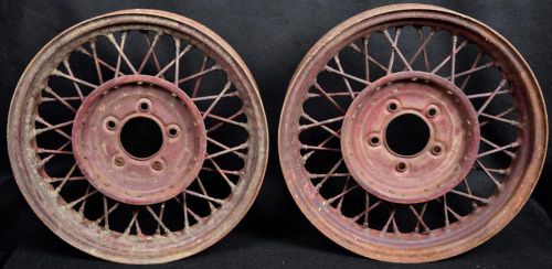 2 vintage mopar dodge plymouth chrysler 1930&#039;s ratrod 40 spoke 5 lug 19&#034; rims