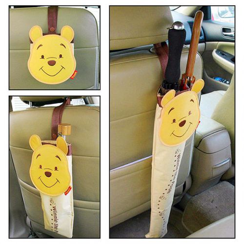 Car seat headrest organizer pocket holder bag for umbrella / winnie the pooh