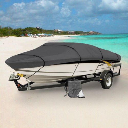 Buy NEW GRAY HEAVY DUTY 12FT 14FT TRAILERABLE BOAT STORAGE COVER WITH