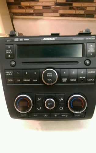 07 08 09 nissan altima bose am fm radio 6 disc cd player aux py15b 28185 /w heat