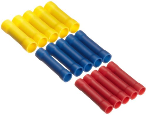 Wire crimp connectors 5 red 5 blue 5 yellow (pack of 15)