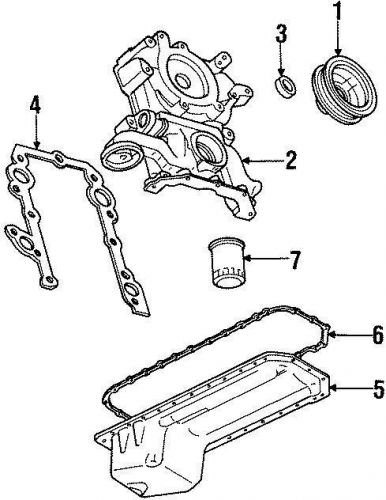 Chrysler oem dodge engine crankshaft seal 53021103 image 3