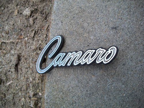 1967 1968 camaro oem dash glove box camaro emblem gm # 3921874.