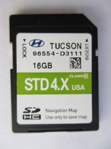 2015 2016 hyundai tucson navigation sd card map data 16gb gps oem 96554-d3111
