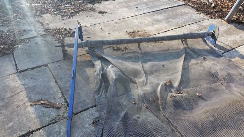 Dump truck trailer manual roll cover tarp kit with hardware