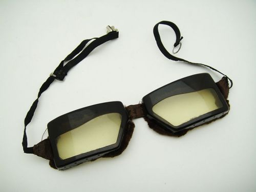 Vintage art deco 20's 30's racer pilot goggles aviator motorcycle rider harley