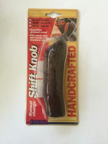 Vintage shift knob beautiful grained wood handcrafted finger grip