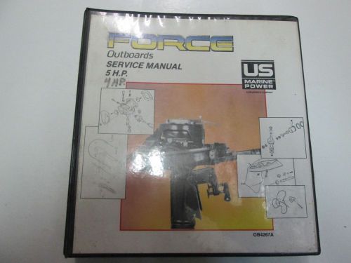 1984 1986 force outboards 4 h.p. 5 h.p. service repair manual binder set 2 vol
