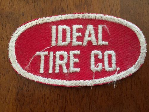 Vintage ideal tire co. employee work shirt uniform jacket patch