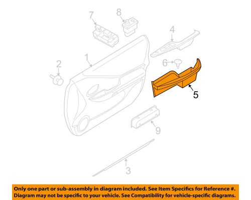 Nissan oem 10-12 altima-arm rest right 80940zx00c