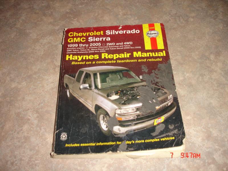 Haynes repair manual - 24066 - chevrolet silverado & gmc sierra 1999-2005