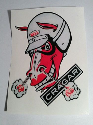 Cragar sticker decal hot rod rat rod lowrider vintage look car truck bike bell