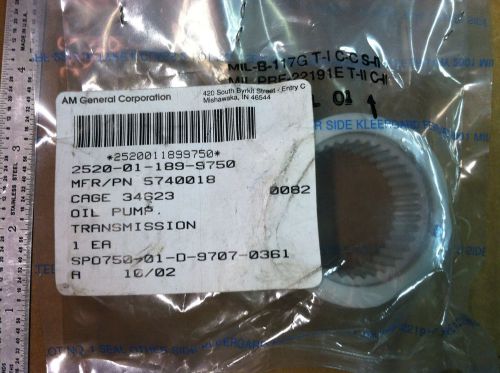 M998 hummer hmmwv am general transmission oil pump 5740018 nsn 2520-01-189-9750