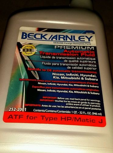 Beck arnley premium auto transmission fluid atf for type hp/matic j