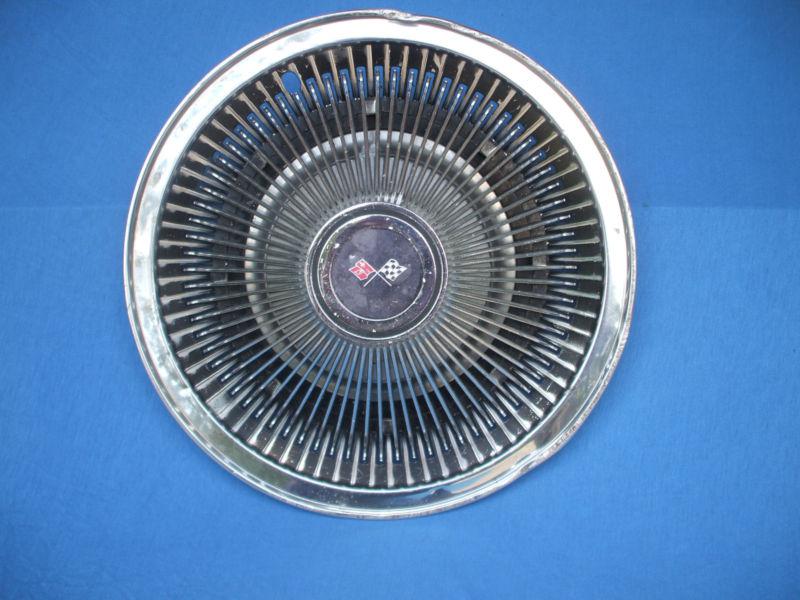 Nostalgia garage wall art,man cave ,chevrolet corvette wheel  hup cap 1968-1974